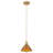 1-Dark brown round glass dimmable pendant light