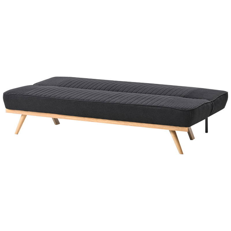 2 Seater Fabric Sofa Bed, Black
