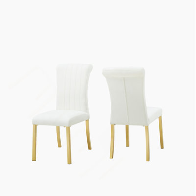Deux chaises d'appoint contemporaines, chaises de salle à manger pour la cuisine