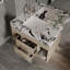 Ensemble de meuble-lavabo flottant 29,9 po avec évier encastré en céramique-600730081-600730082