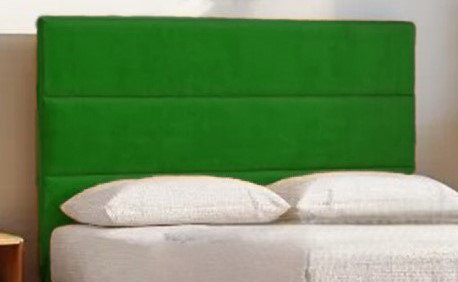 Upholstered Divan Bed with Mattress, Small Single (2'6), Emerald