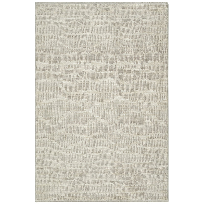 Tapis d'intérieur ivoire Calvin Klein CK079, Rectangle 3 pi 11 po x 5 pi 11 po