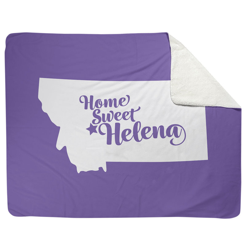 Jeté polaire montana hélène, l 52,5 po x L 62,5 po, Mauve