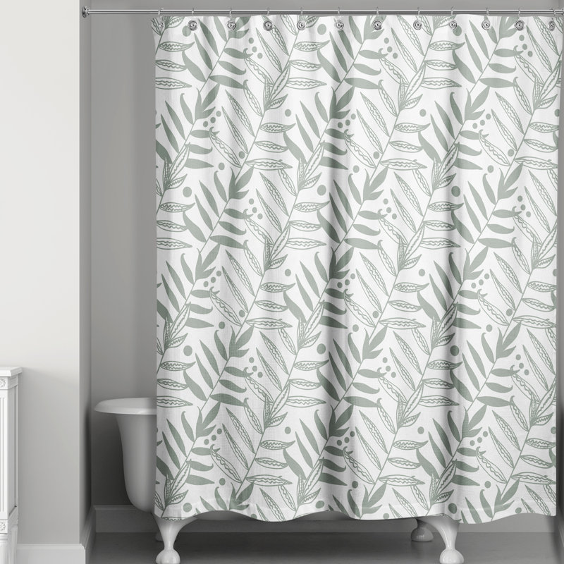 Rideau de douche simple floral New Haven