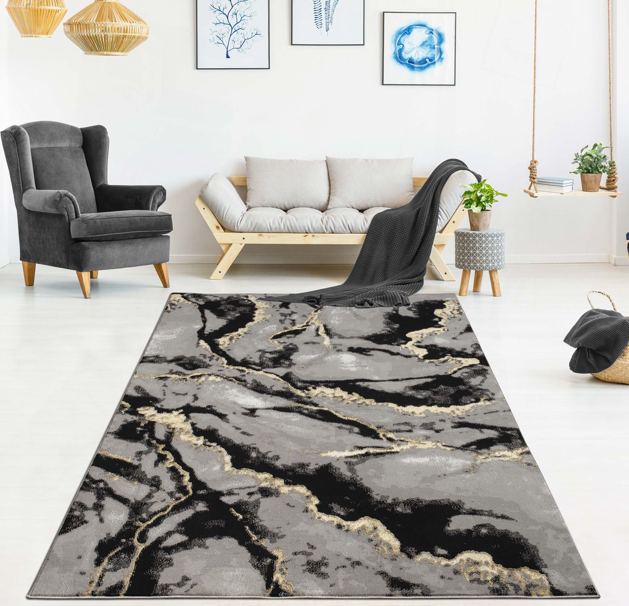 Mercer41 Tali Luxury Area Rug Abstract Design | Wayfair