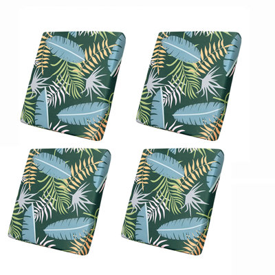 Patio Stretch Cushion Covers, Washable Elastic Bottom Outdoor Couch Slipcovers, Replacement Furniture Protector for Sofa Chair Seat