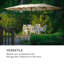 46.5cm X 14.5cm Rectangular Parasol-62757939