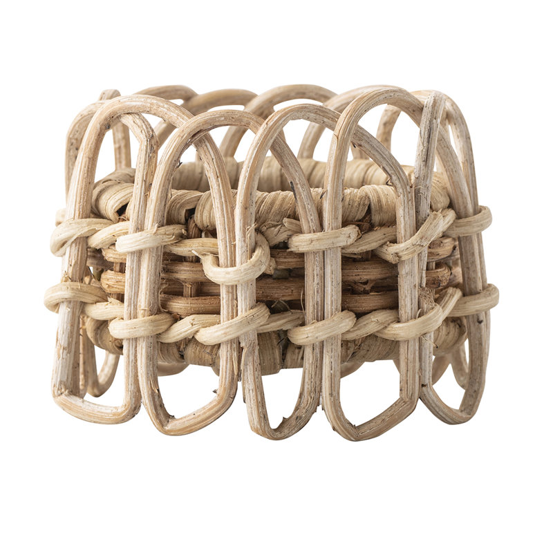 Provence Rattan Napkin Ring, Whitewash