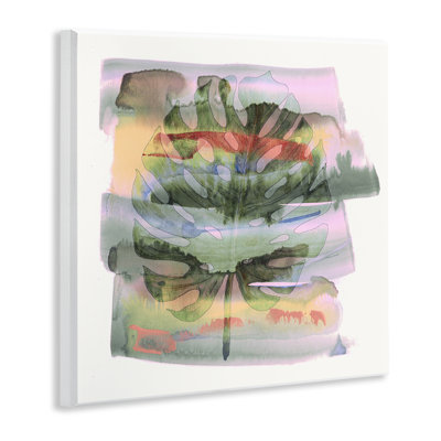 Tropical Pastel Monstera, plaque murale par Susan Jill