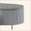 Table basse yukino gris ultrabrillant et finition chromée