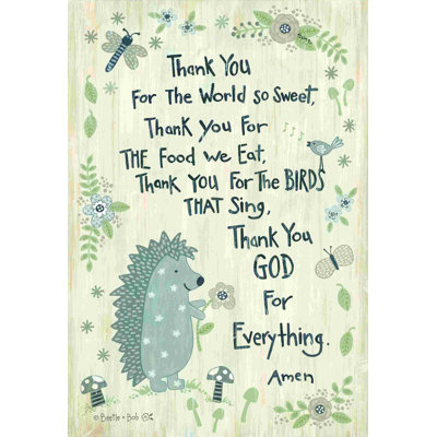 " Thank You God " Mixed Media Print