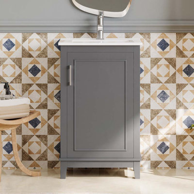 Bathroom Vanity with Ceramic  Sink,  Cabinet