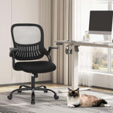 Game Chair, Ergonomic Mid-Back Mesh Rolling Work Swivel Task Chairs With Wheels, Comfortable Lumbar Support