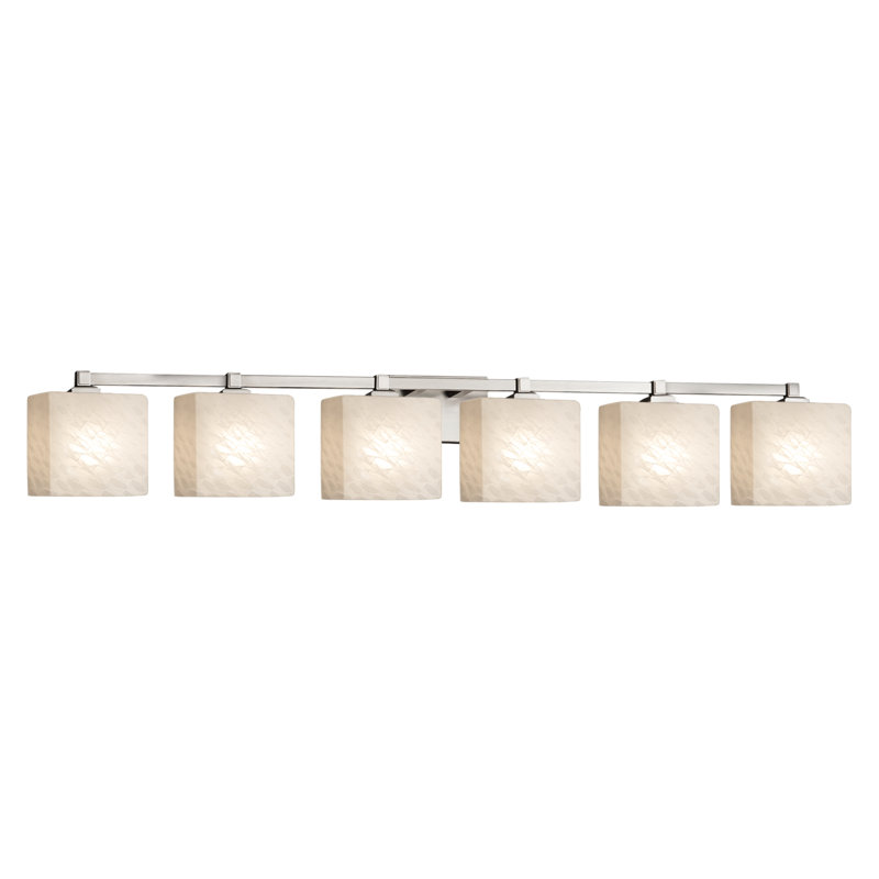 Éclairage pour meuble-lavabo 6 lumières Casson, Nickel brossé