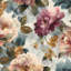 Papier peint floral rétro
