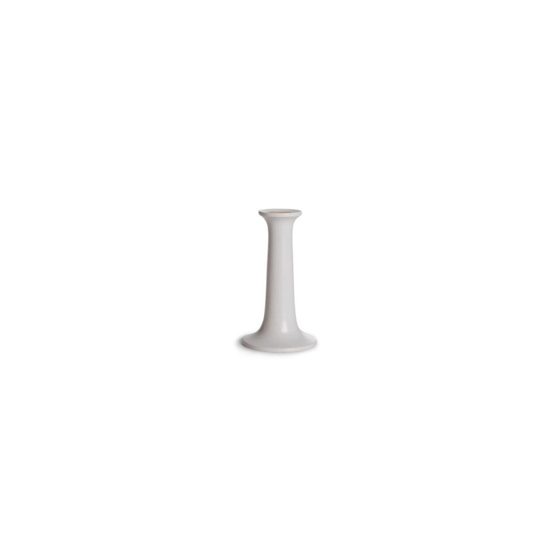 Simple Solid Wood Tabletop Candlestick, 5.5" H x 3.5" W x 3.5" D, Gray