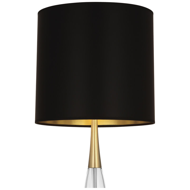 Juno Buffet Table Lamp, Black Opaque