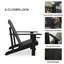 Chaise Adirondack d'extérieur Abilene, bois-1096682874