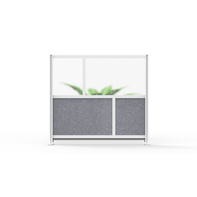Système de cloison modulaire Harmony - mur de départ 53 po x 48 po, Blanc