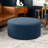 Natacia Round Couch Ottoman – Oversized Giant Coffee Table & Foot Rest, Luxe Boucle-125791695-124376496