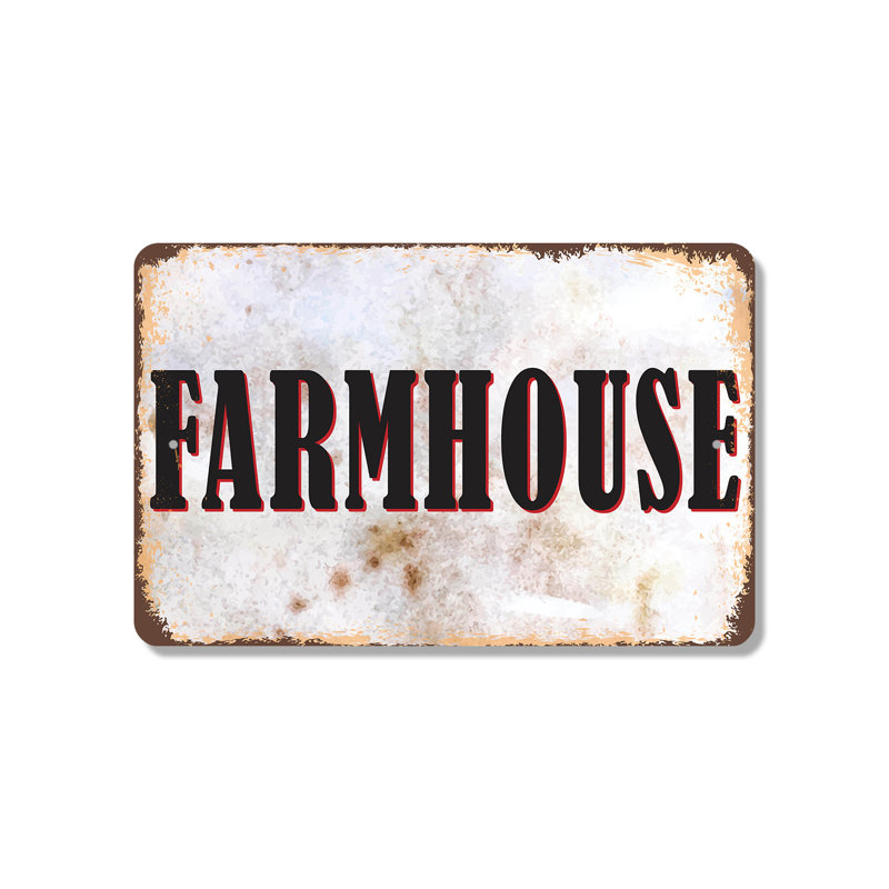 Enseigne en plastique 13 po x 20 po Farmhouse Street