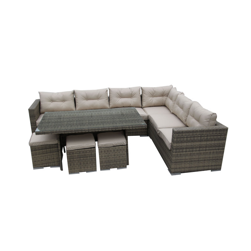 Ibhidh Luxury Sofa Dining Set, Nature