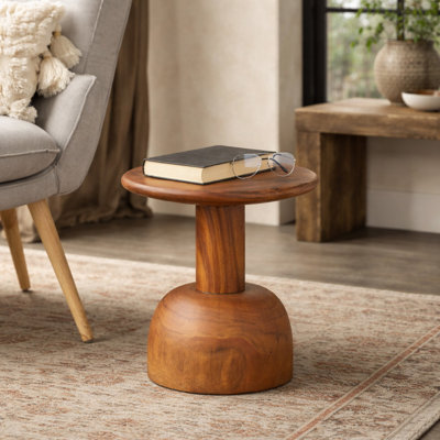 Table d'appoint en bois Claymon