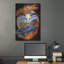 Union rustique «Hot Rod Steer Skull Illustration» par Flyland Designs, art mural en métal-695005500