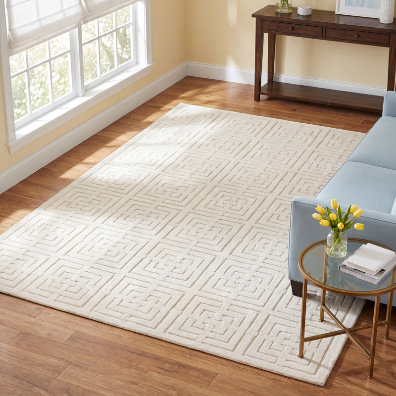 Hira Geometric Indoor Rug, Rectangle 6'7" x 9'6"