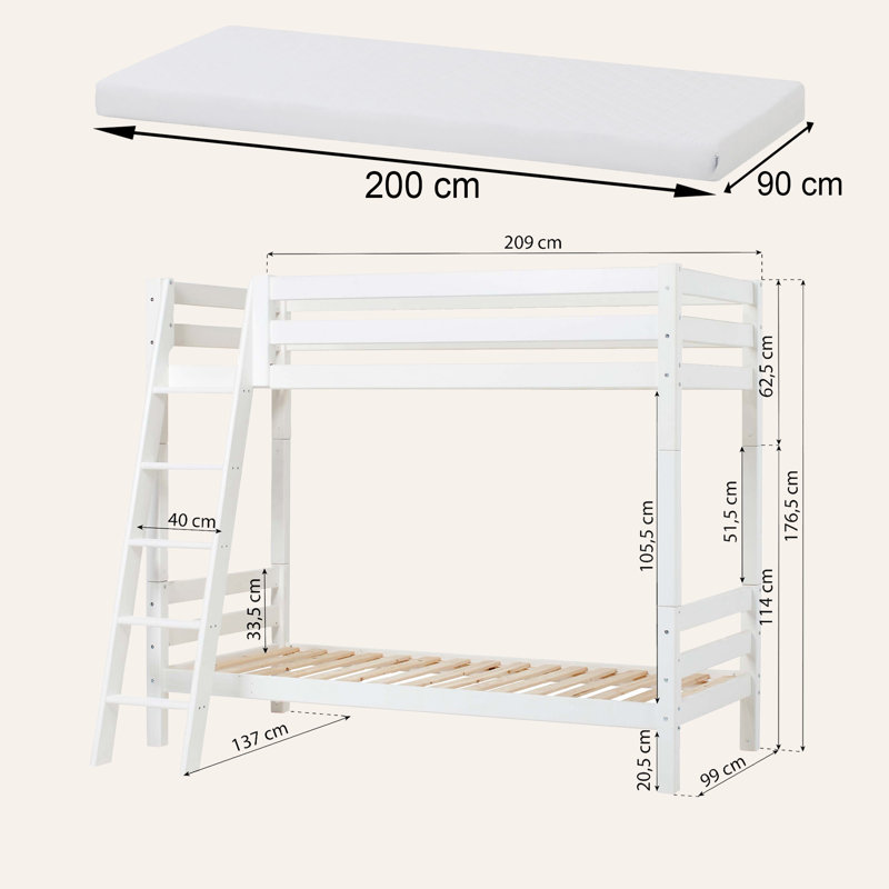  Kids Bed, European Single (90 x 200cm)
