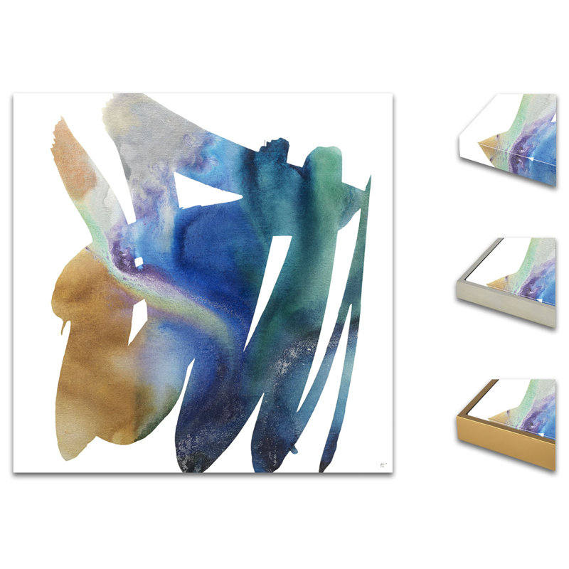 "Scripted 3" par Jennifer Hollack Raboin - peinture sur toile, Toile tendue, H 20 po x l 20 po x P 2 po