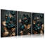 3 Piece Wrapped Canvas Print-136180166