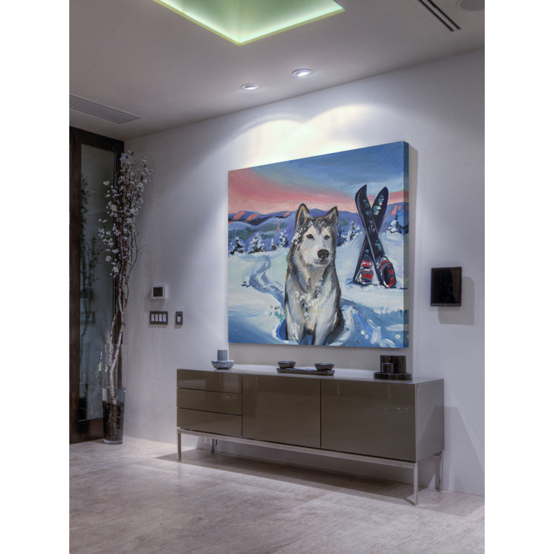 Northern Lights - Wrapped Canvas Painting, 102 cm H x 102 cm W x 4 cm D