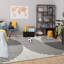 Jett Modern Pattern Printed Area Rug - Minimalist Abstract Area Rug for Contemporary Interiors-1254666862