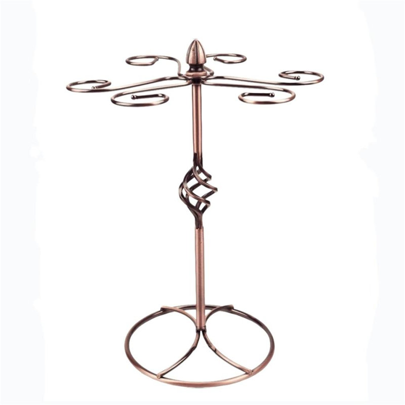 Tabletop Wine Glass Rack Brown