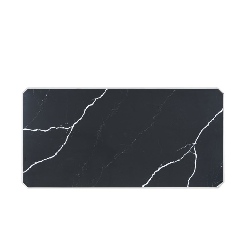 Spencer London Rectangular Nickel Cocktail Table