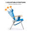 Chaise de plage bleue en aluminium-926564067
