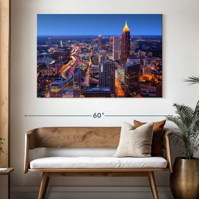 Sirci Atlanta Nightscape, H 34 po x l 51 po