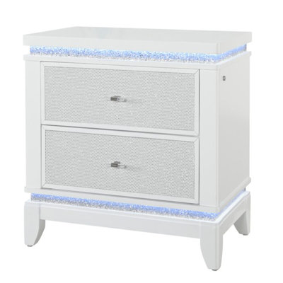 Table de chevet blanche