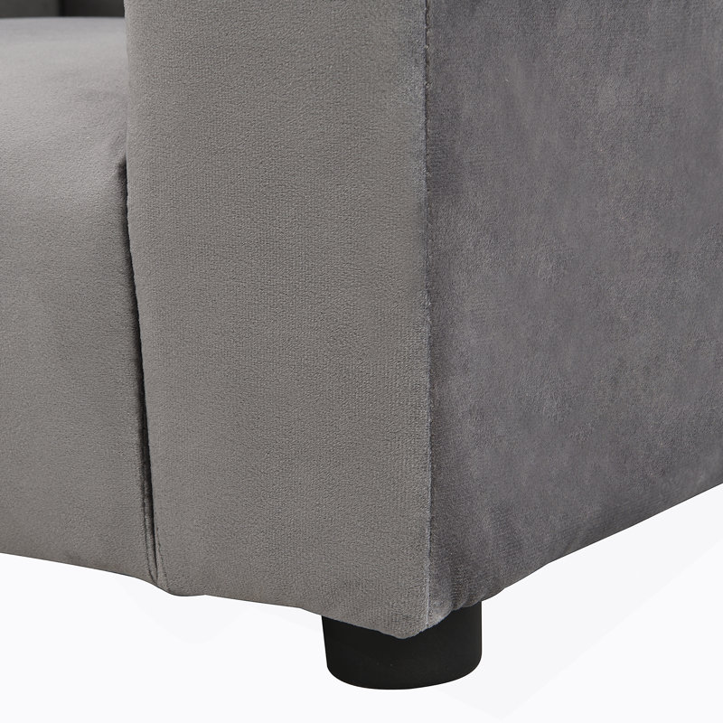 Recliner Chair, Kids Upholstered Couch With Ottoman