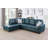 Delacourt 103.5" Wide Faux Leather Sofa & Chaise