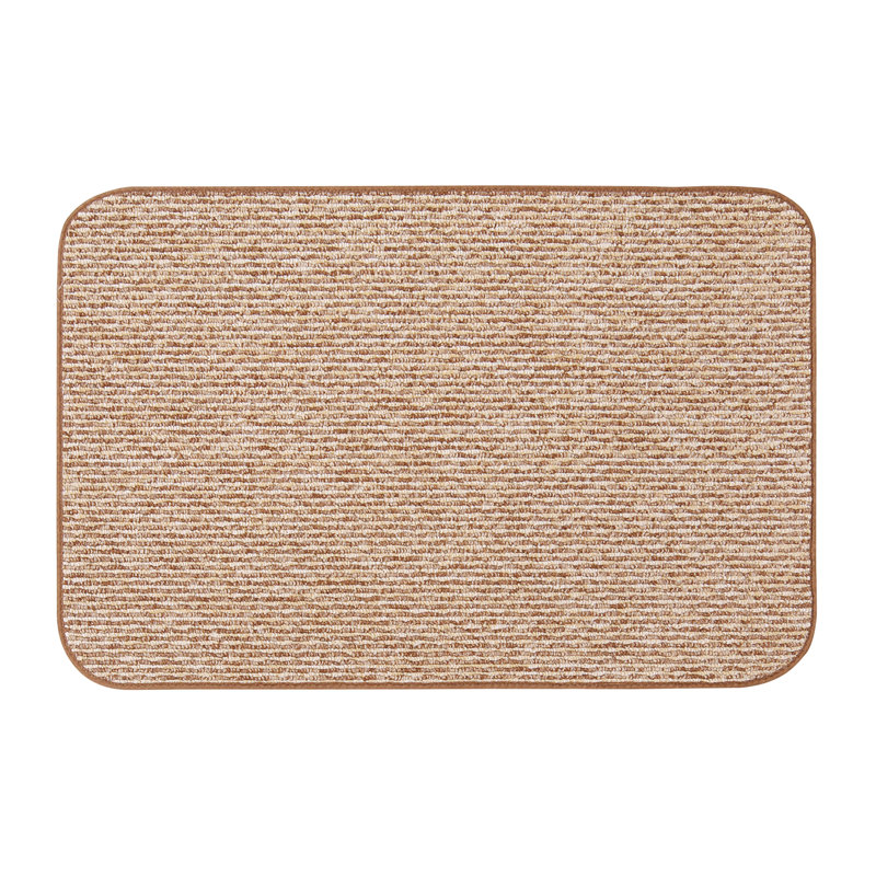 Skid-Resistant Carpet Indoor Area Rug Floor Mat - Praline Brown - Many Other Sizes To Choose From, Rectangle 5' x 7'