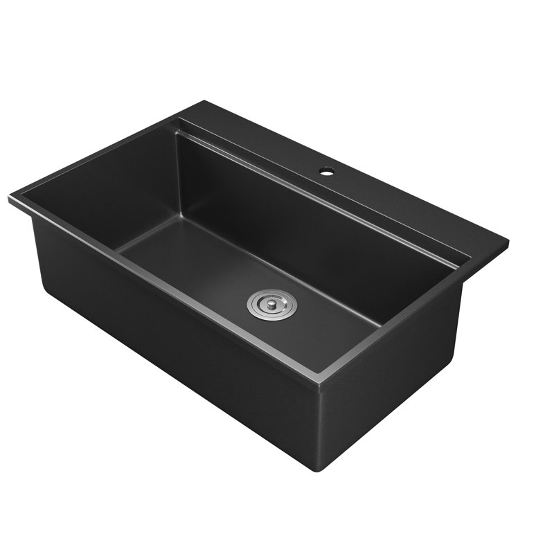 Évier de cuisine encastré en quartz 33 po DeerValley