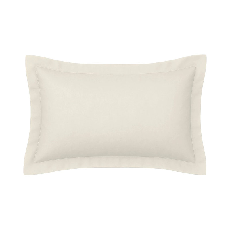Organic Cotton Rose Quartz Sham, Ivory
