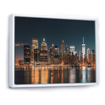 Reflection Of New York City At Night - New York Wall Art