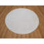 Tapis oriental rond texturé en polyester tissé à la main 8 pi x 8 pi Striee