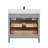 36" Solid Wood Bathroom Vanity with 1" Engineered Marble Top, Single Sink-106492155-106492157-121644439
