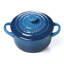 Le Creuset Stoneware Set of 4 - 8 oz. Mini Round with Lids and Cookbook-10538312