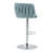 Swivel Bar Stools Set of 2 with Adjustable Height, Woven Back & Footrest, Silver Chrome Finish, Yellow-950560113