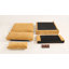 3 - Piece Upholstered Corduroy Modular Sectional with Pillow Back and Solid Wood Legs-1460685217